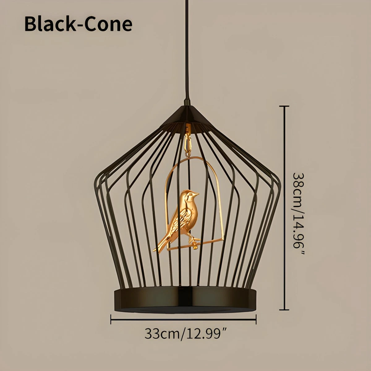 Antizer Creative Birdcage Pendant Light for Living Room