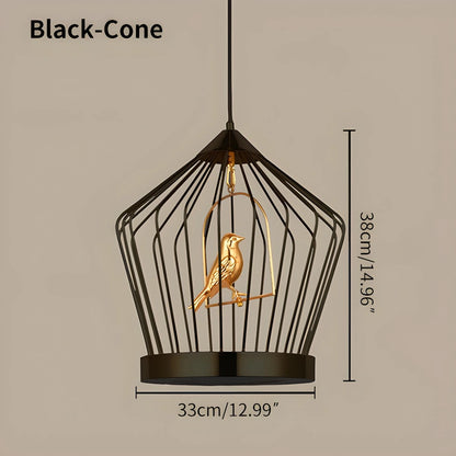 Antizer Creative Birdcage Pendant Light for Living Room