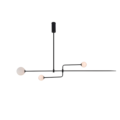 Antizer Minimalist Linear Metal Chandelier