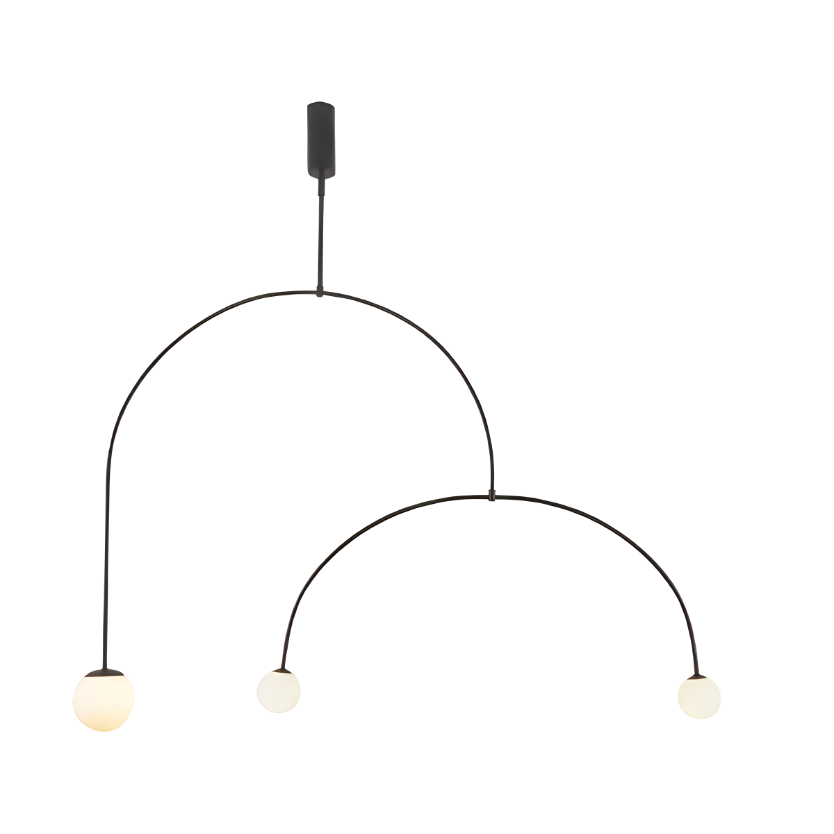 Antizer Minimalist Linear Metal Chandelier