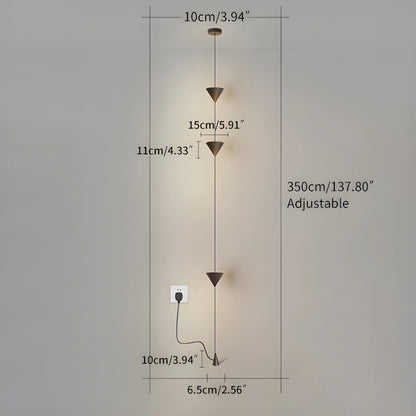 Antizer Cone Desigh Hanging Cable Floor Lamp