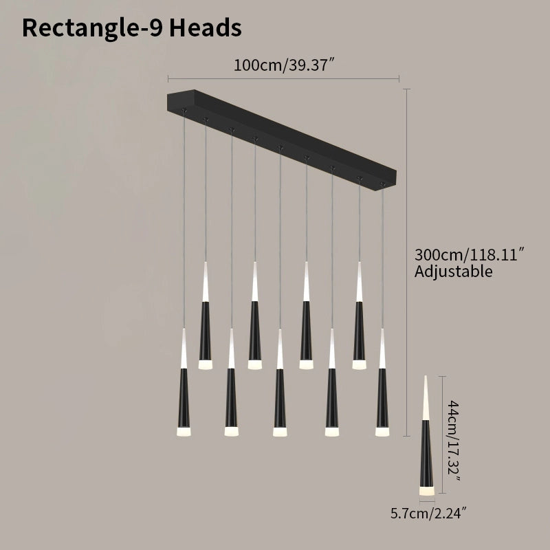 Antizer Meteor Shower Chandelier for Staircase