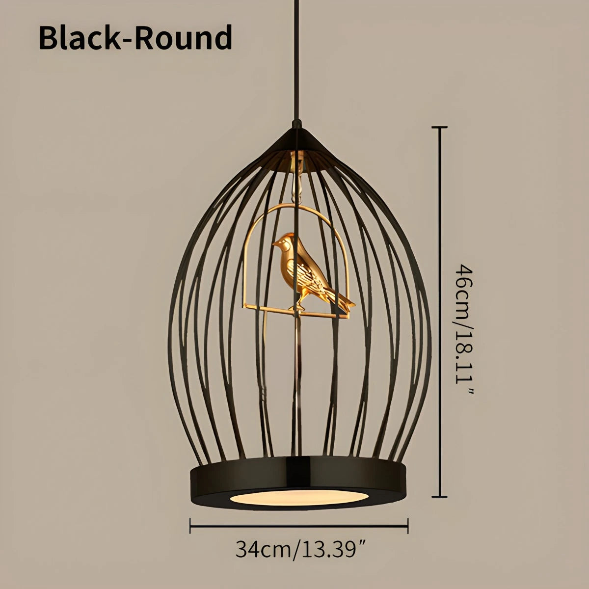 Antizer Creative Birdcage Pendant Light for Living Room