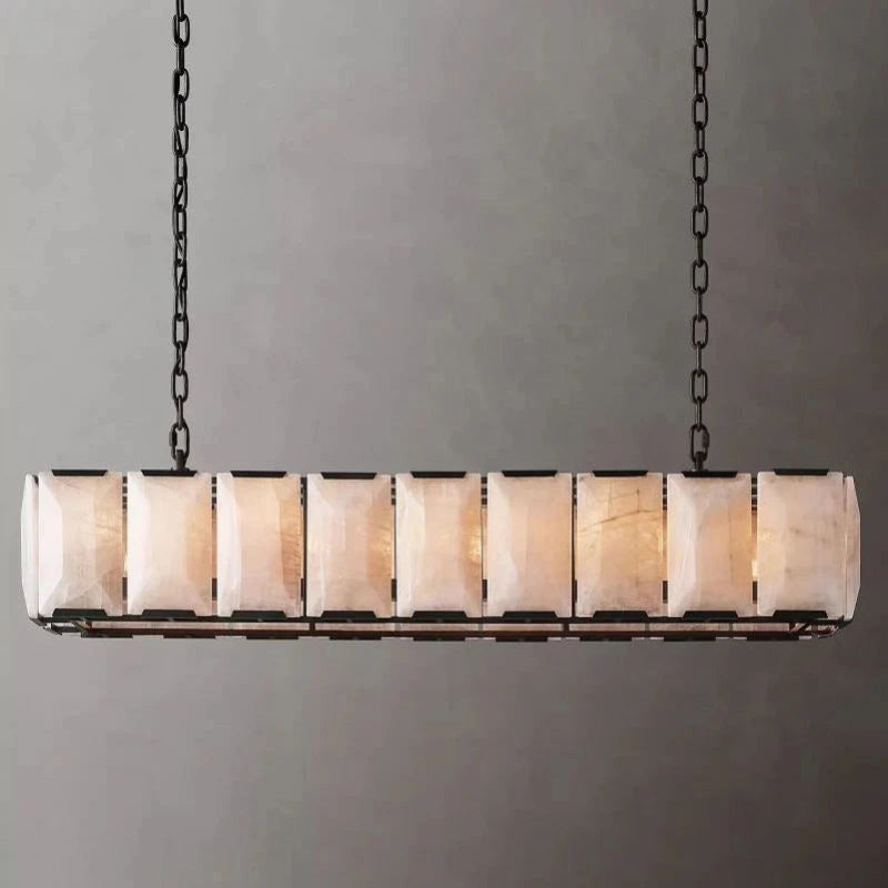 Antizer Harlow Calcite Rectangular Chandelier