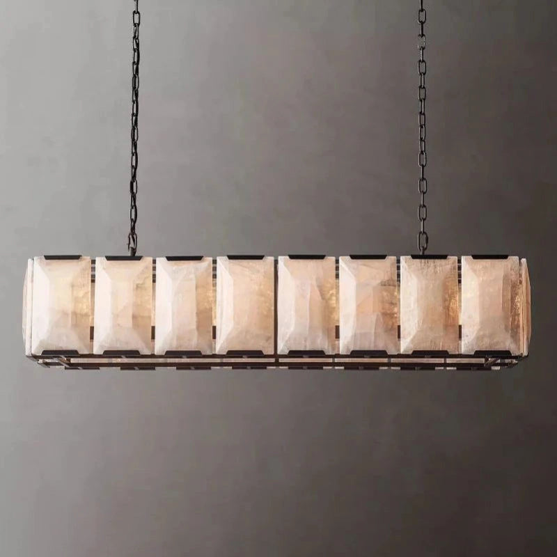 Antizer Harlow Calcite Rectangular Chandelier