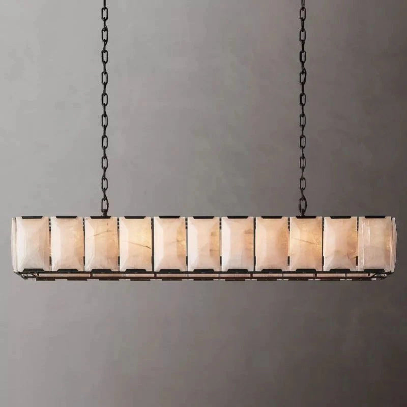 Antizer Harlow Calcite Rectangular Chandelier