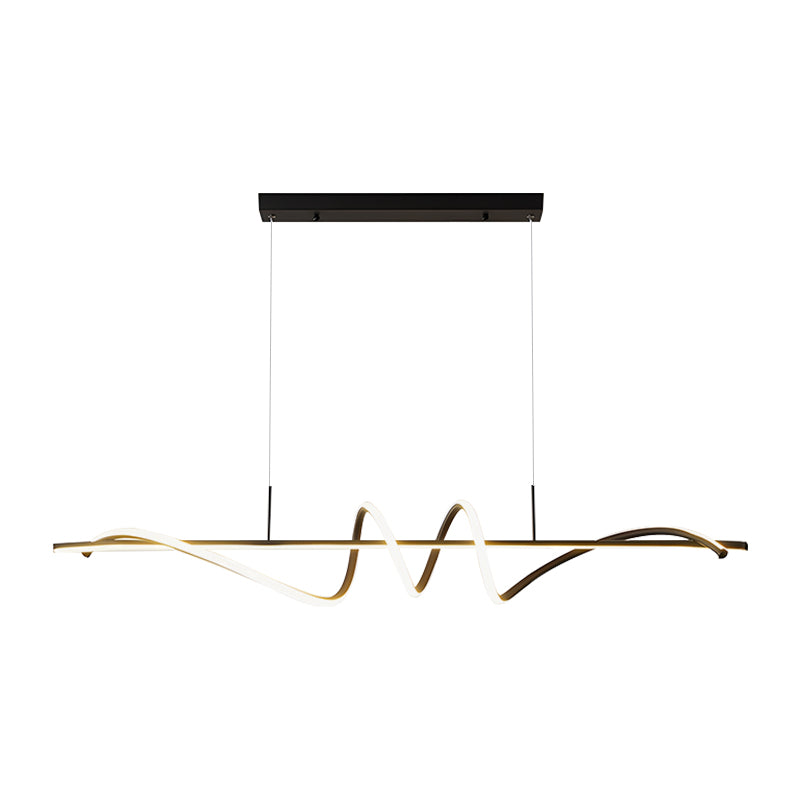 Antizer Wave Linear Chandelier for Dining Room