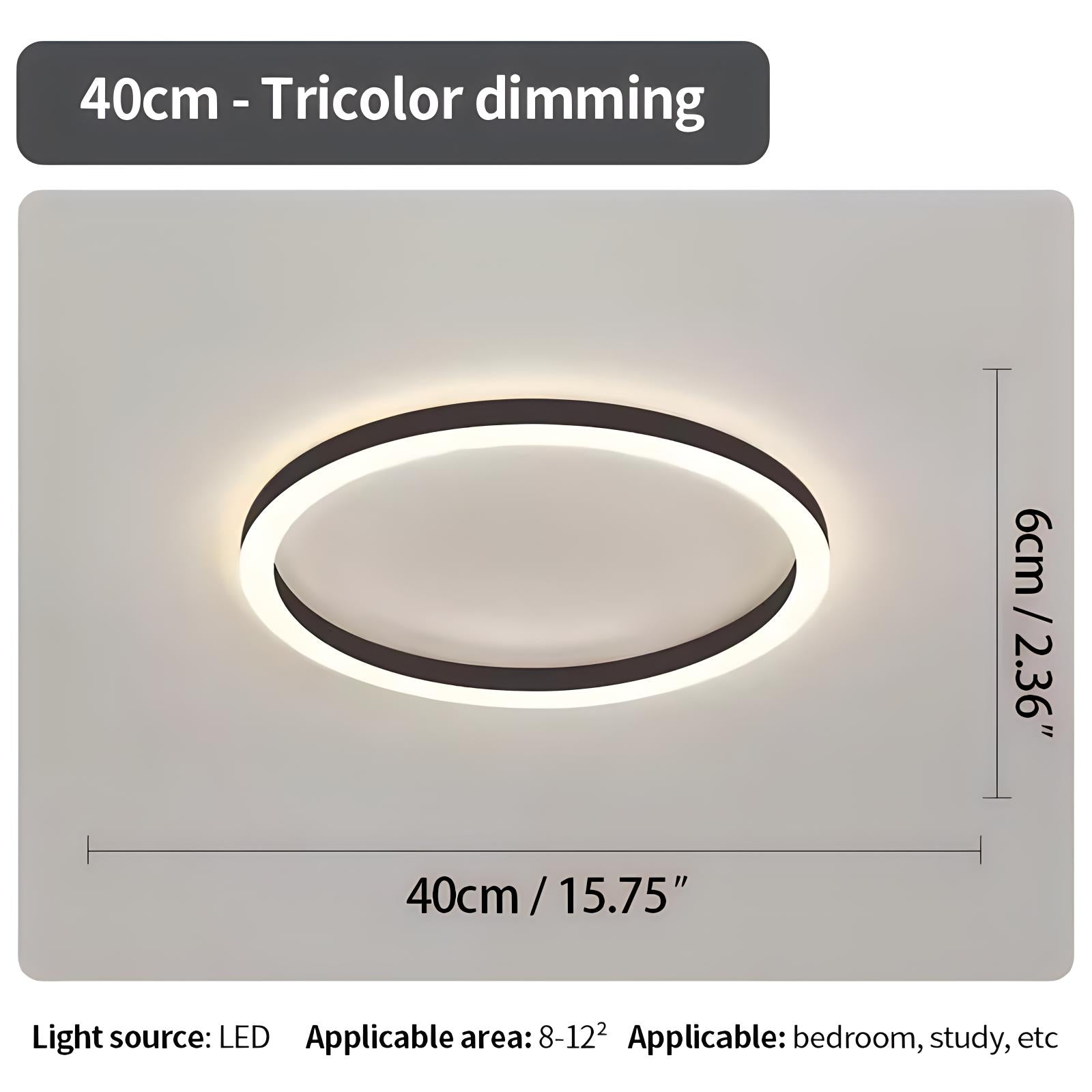 Antizer Nordic Circular LED Ceiling Lamp for Bedroom