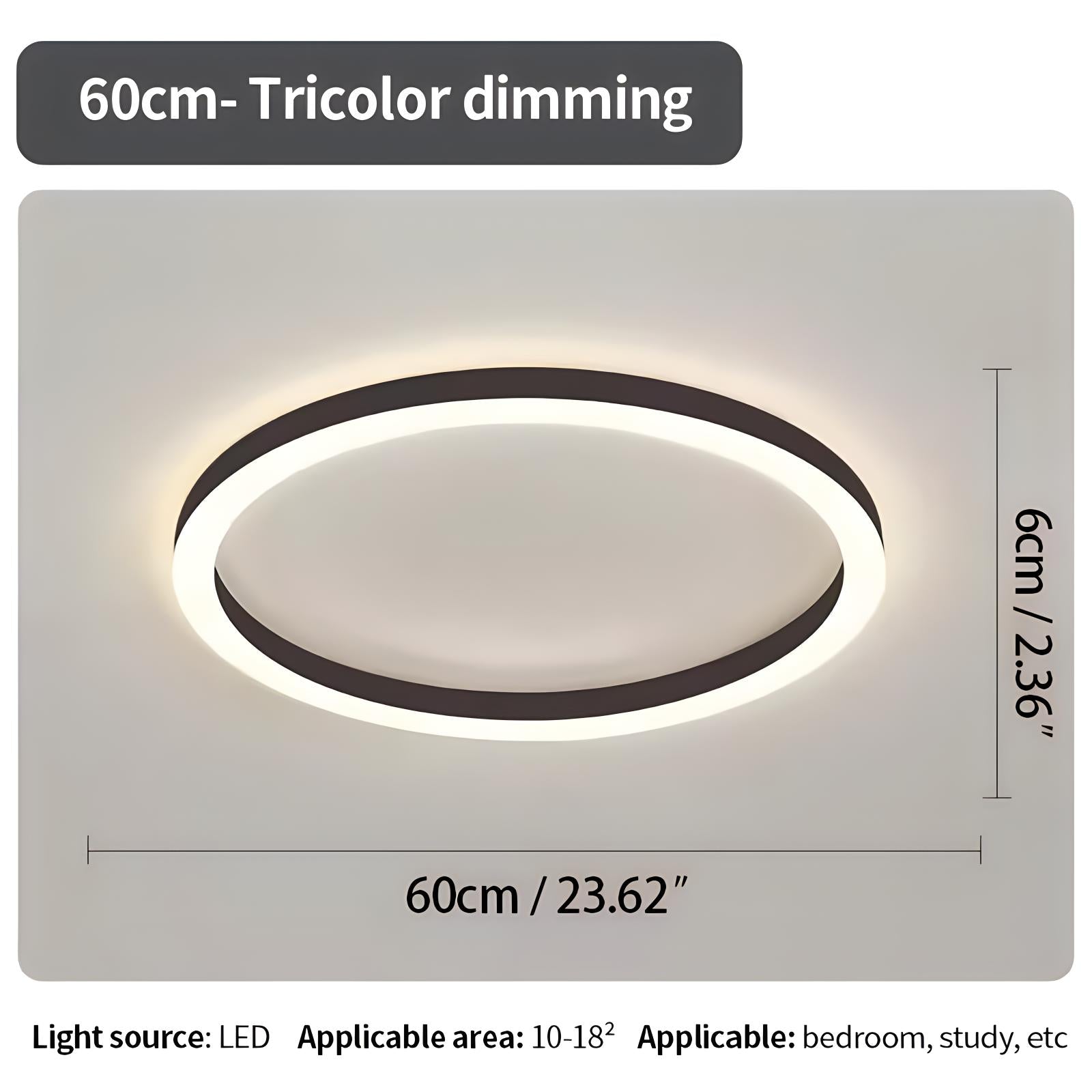 Antizer Nordic Circular LED Ceiling Lamp for Bedroom