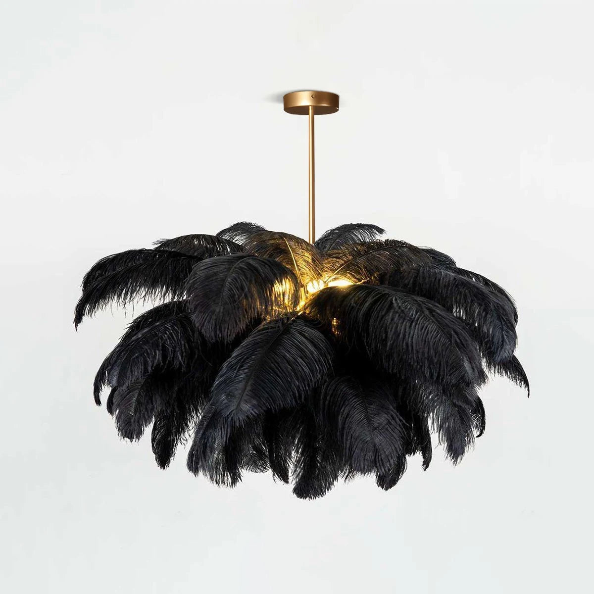 Antizer Ostrich Feather Chandelier Multiple Colors Available