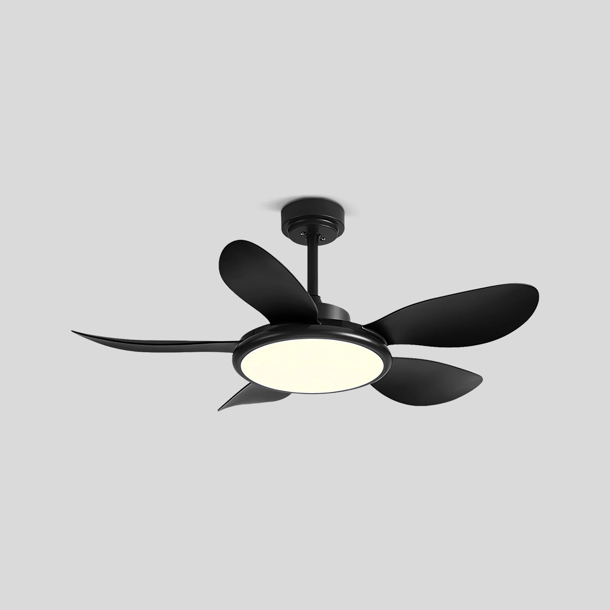 Antizer 5-Blade Wood Ceiling Fan with Light for Living Room