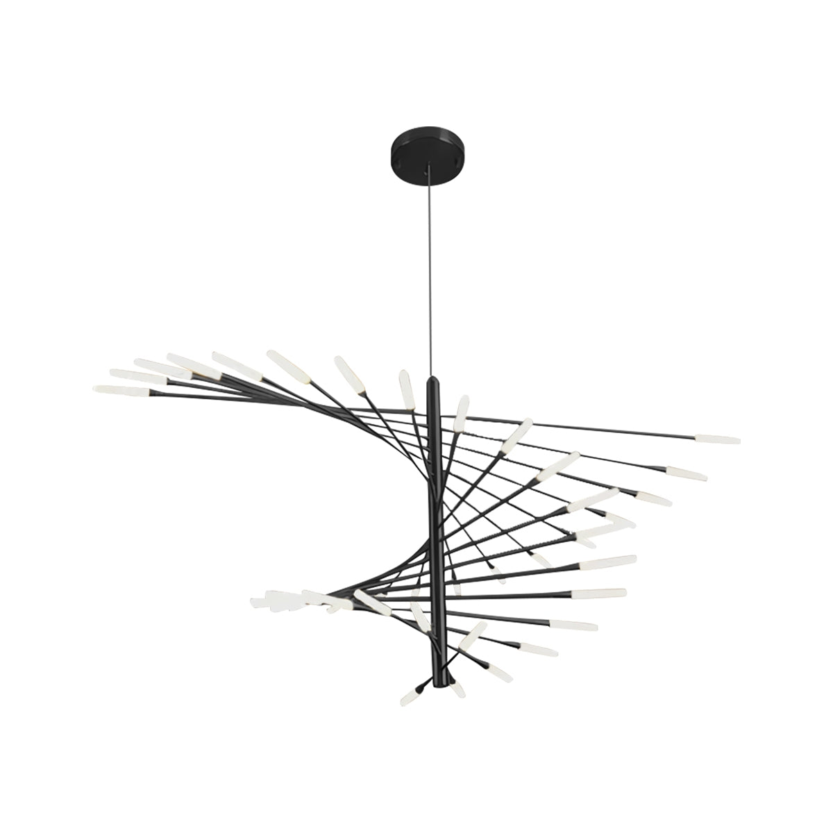 Strip Spiral Chandelier