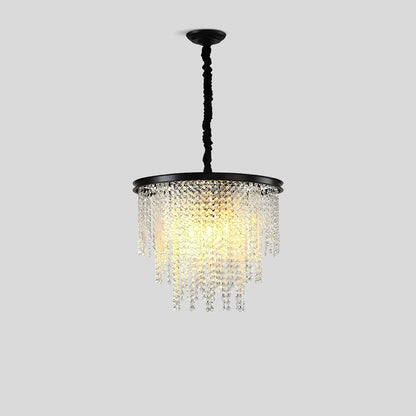 Antizer Octagonal Beaded Crystal Chandelier