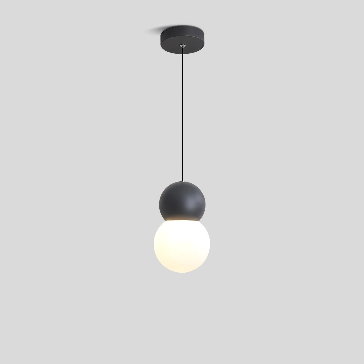 Antizer Cream Style Globe Pendant Light Small Bedside Lamp