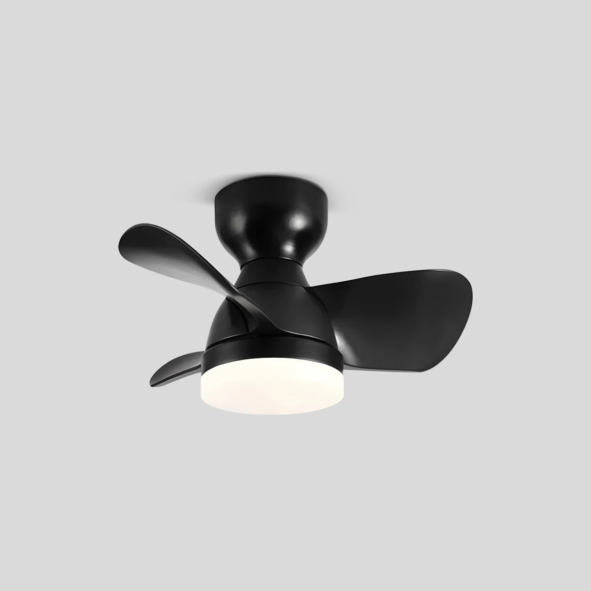 Antizer Small Flush Mount Ceiling Fan with Light