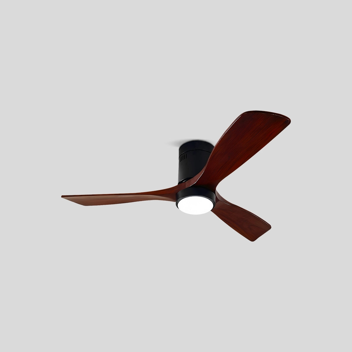 Antizer Mid-century Modern Hugger Ceiling Fan Lamp