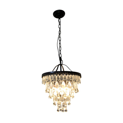 Antizer Droplet Crystal Chandelier for Dining Room