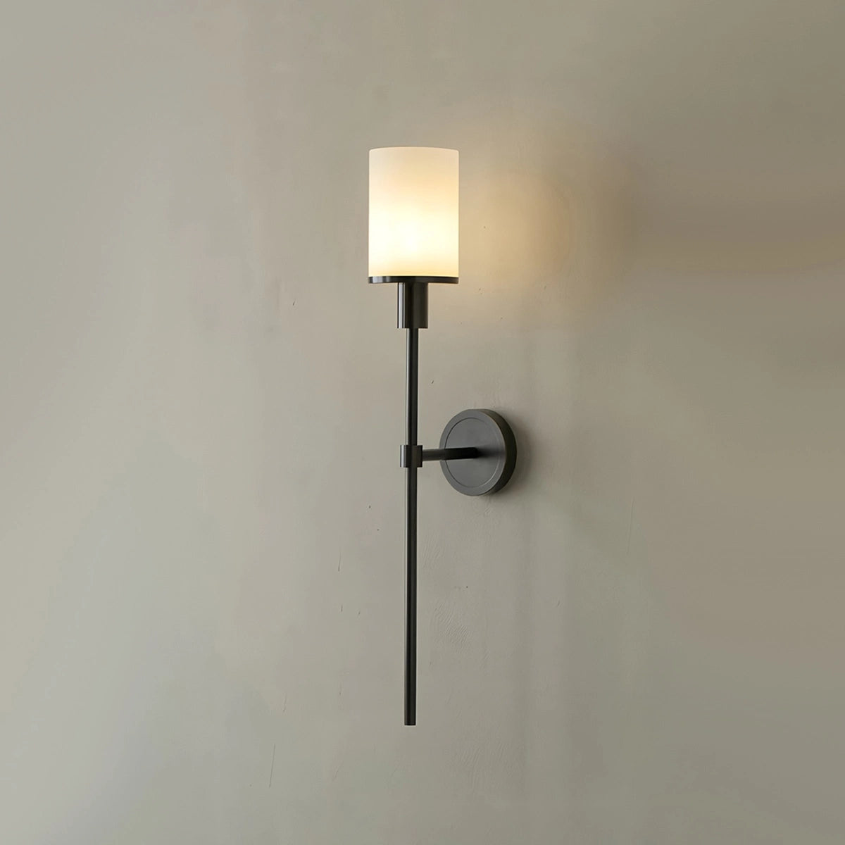 Antizer Alabaster Pillar Candle Wall Sconce