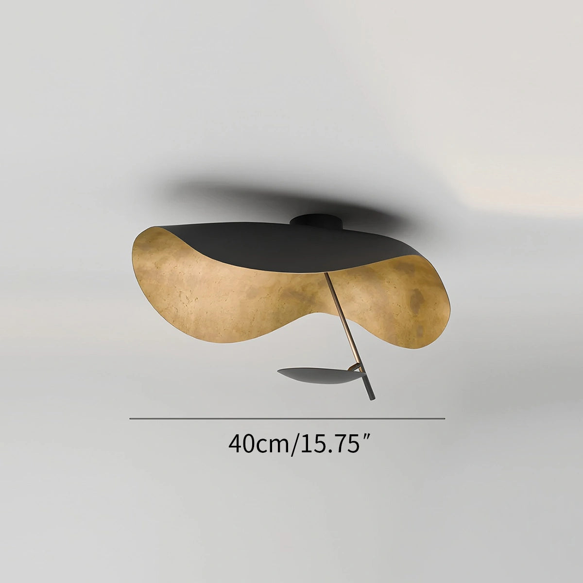 Antizer Sculptural Waveform Ceiling Light for Living Room