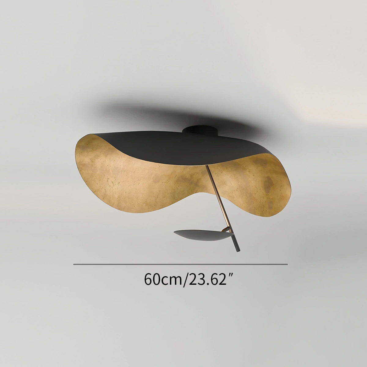 Antizer Sculptural Waveform Ceiling Light for Living Room