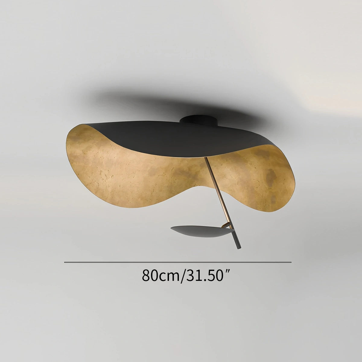 Antizer Sculptural Waveform Ceiling Light for Living Room
