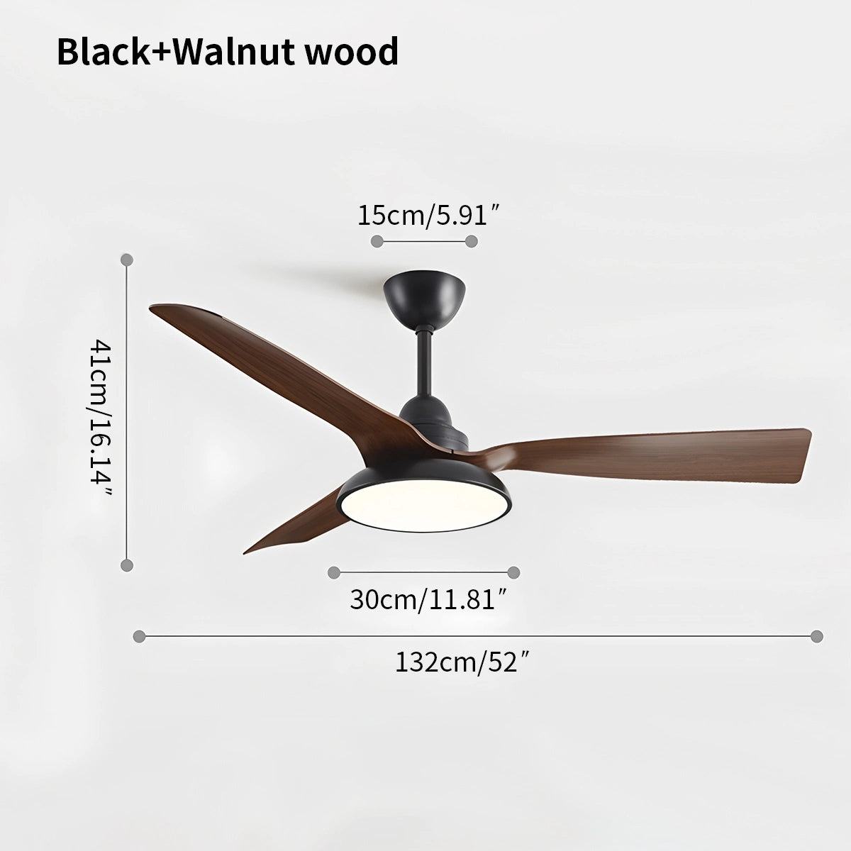 Antizer American Retro Ceiling Fan With Light