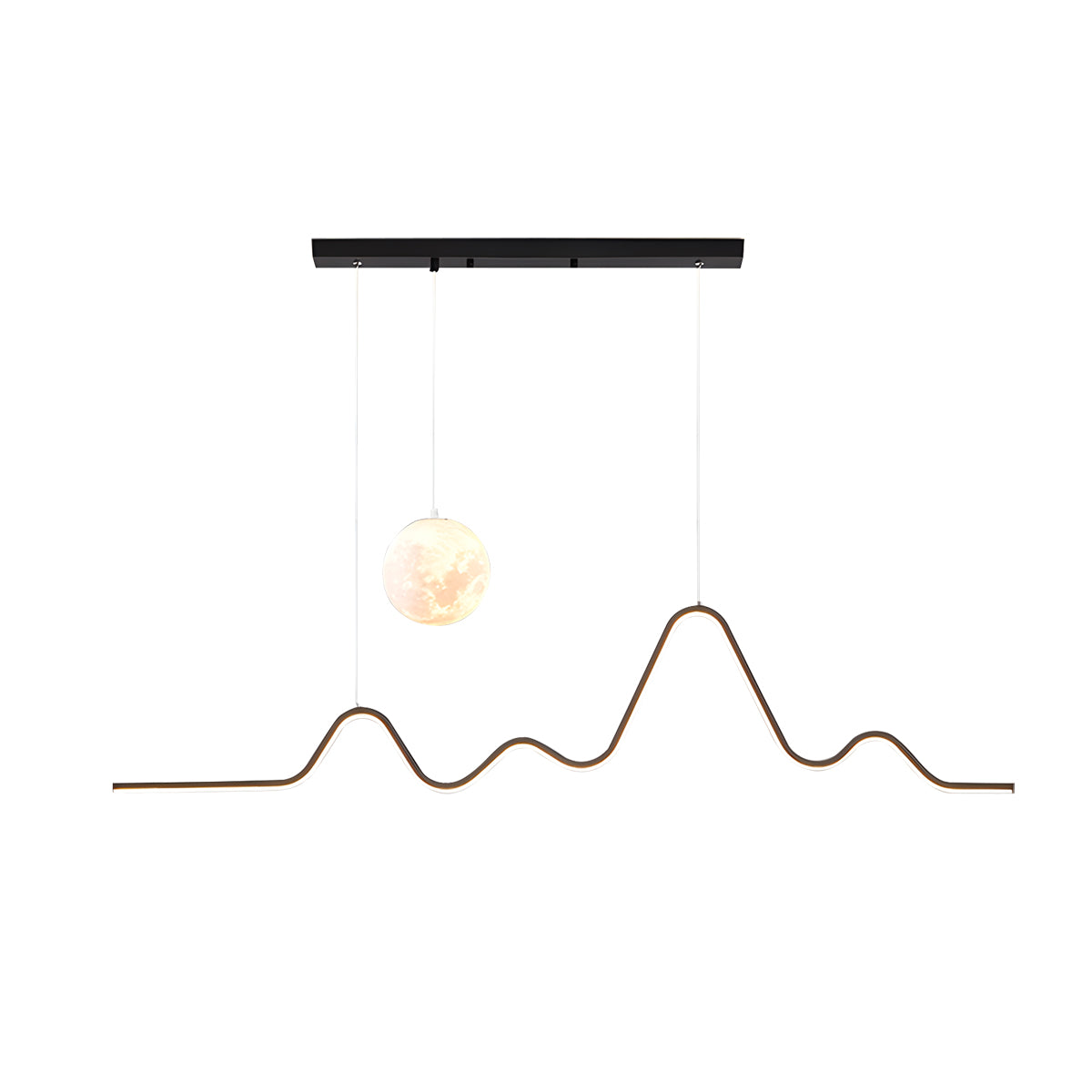 Louise Minimalist Wavy Pendant Light