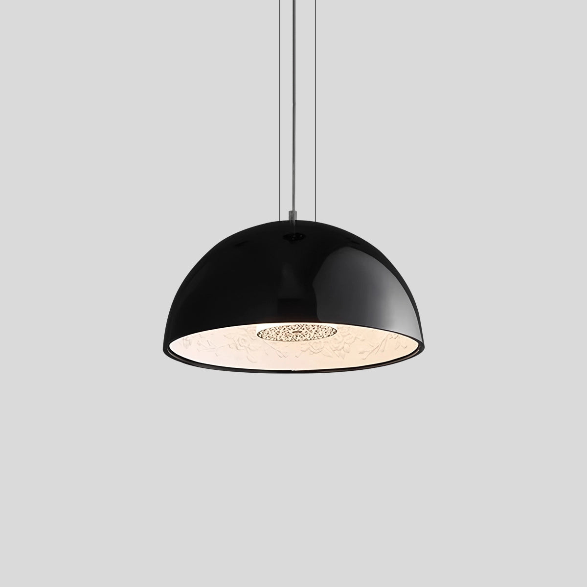 Antizer Italian Semi-Circular Gypsum Relief Pendant Light
