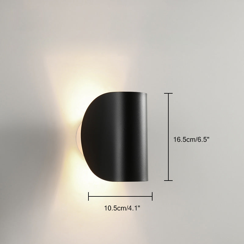 Adjustable Half Shade Wall Sconce