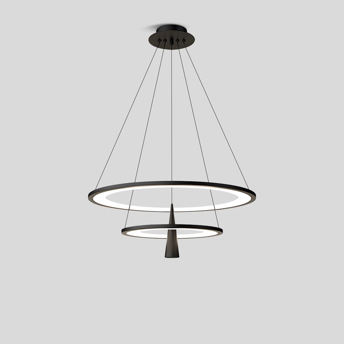 Acrylic Double Layer Pendant Light for Living Room
