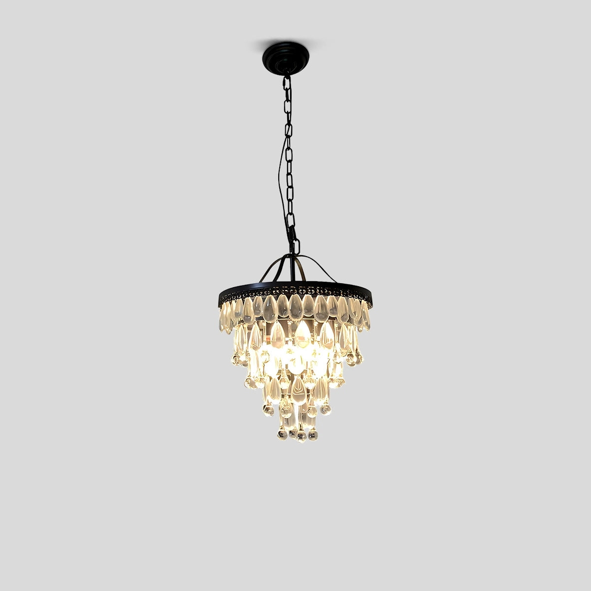 Antizer Droplet Crystal Chandelier for Dining Room