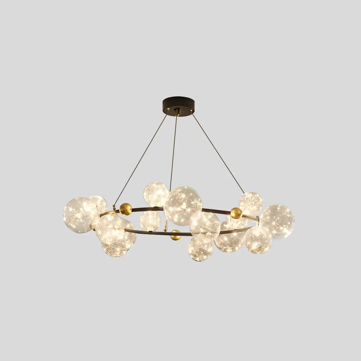 Antizer Robina Bubble Glass Chandelier for Living Room