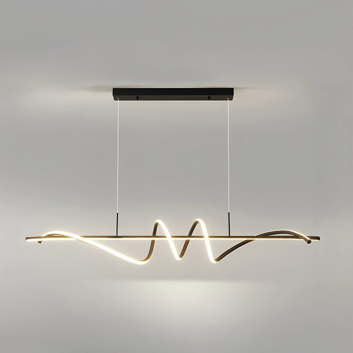 Antizer Wave Linear Chandelier for Dining Room