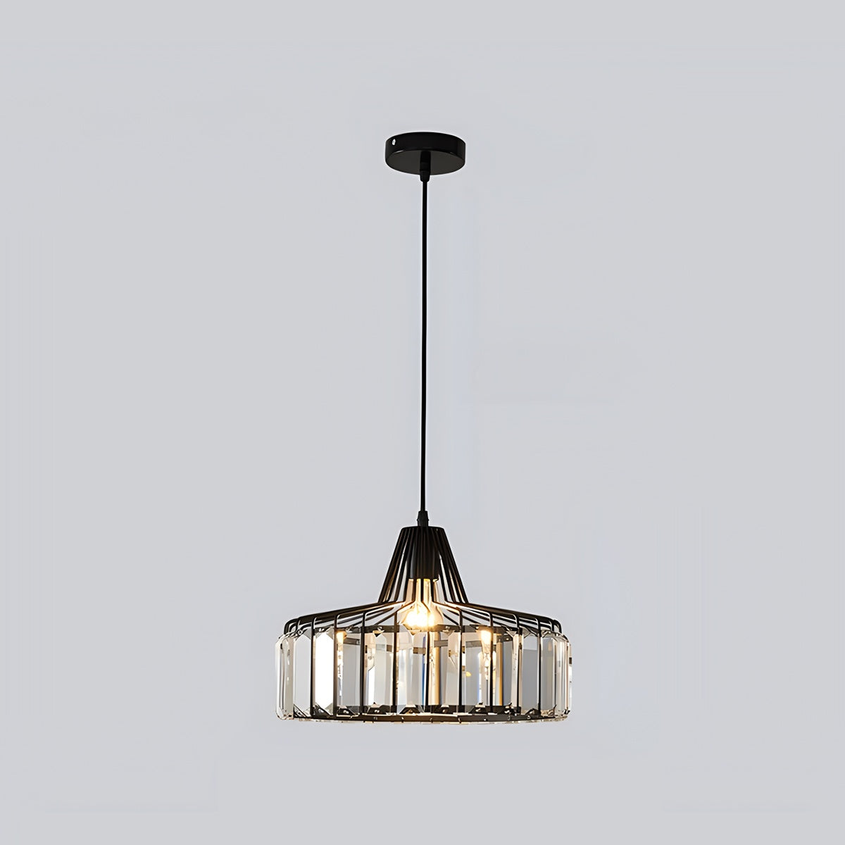 Iron Art Glass Pendant Lamp