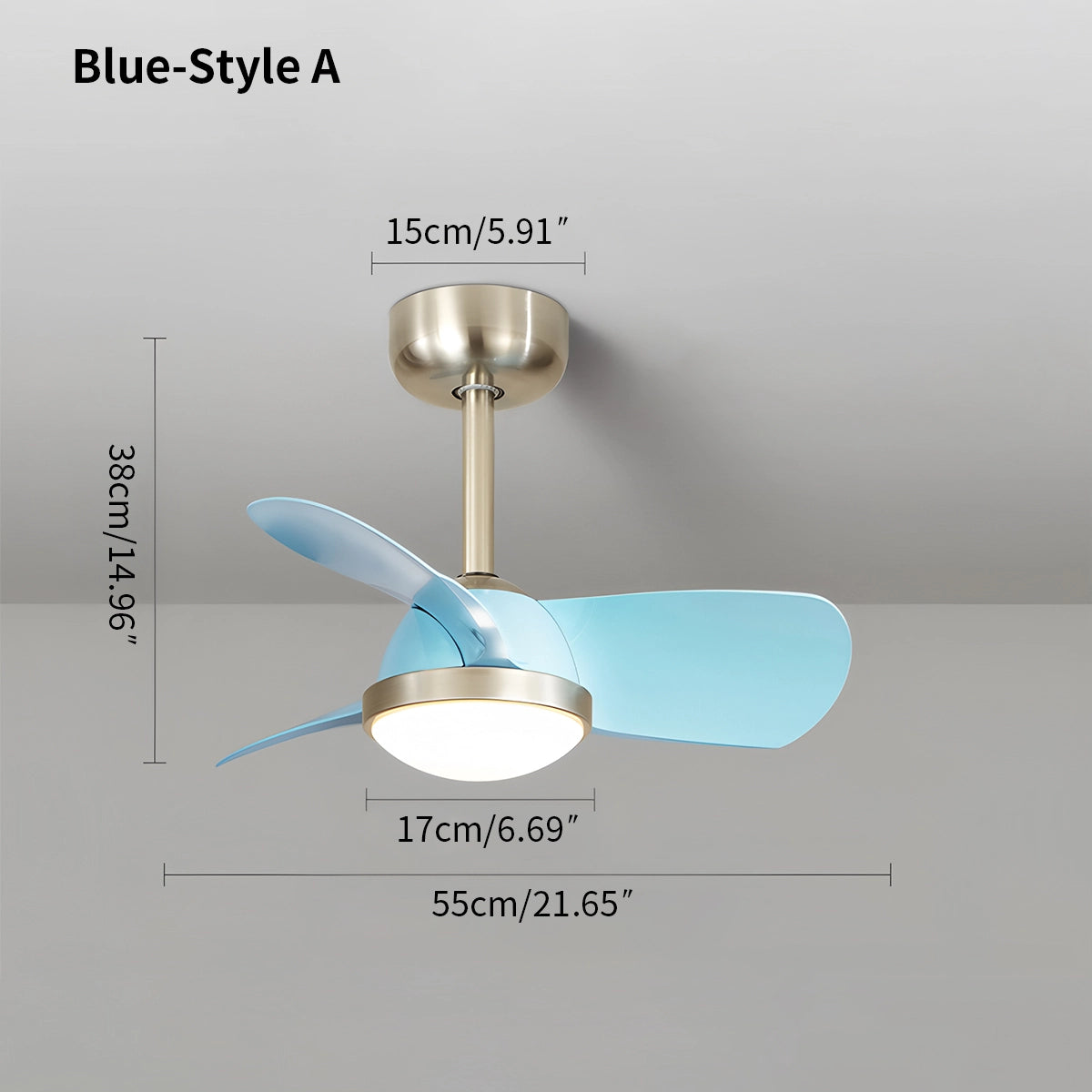 Antizer Simple Ceiling Fan Light for Children's Room