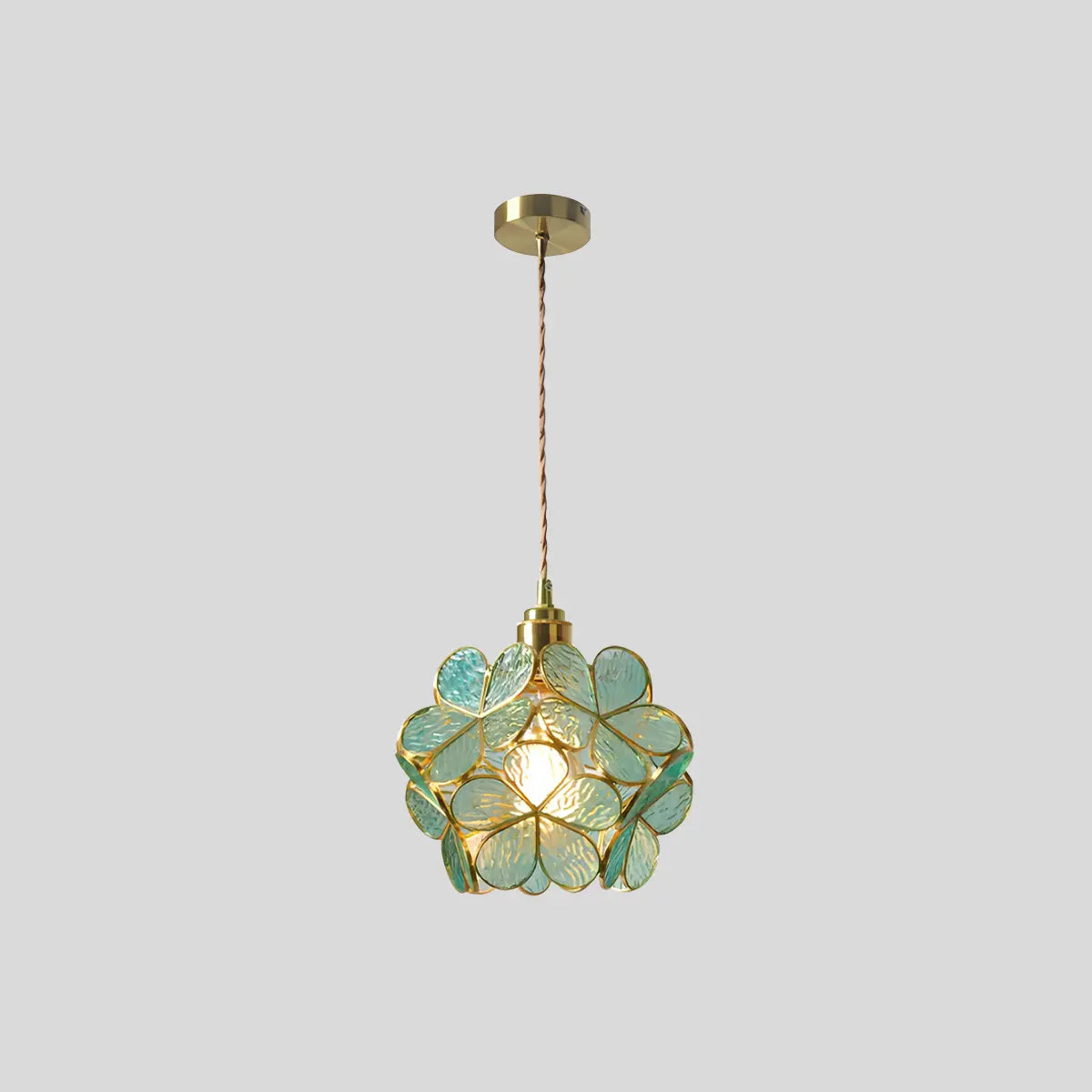 Antizer Cherry Blossom Stained Glass Pendant Light