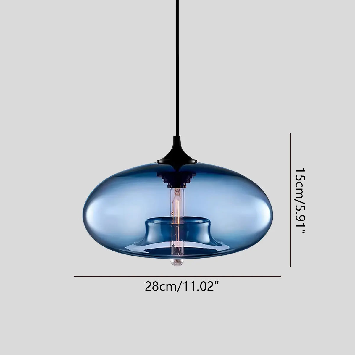 Antizer Colorful Glass Pendant Light for Dining Area