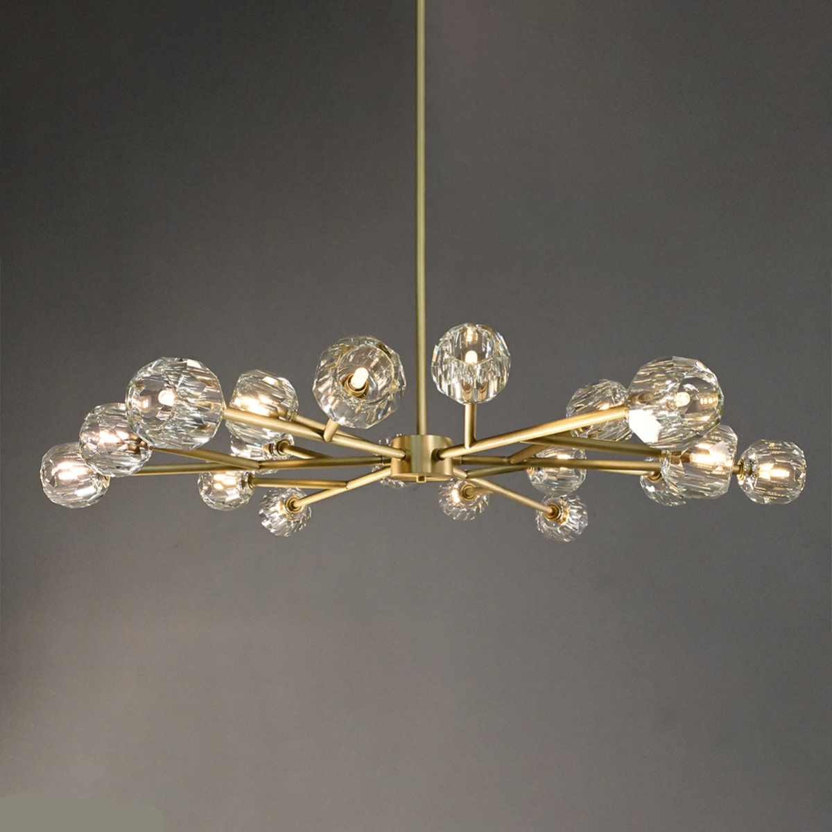 Antizer Boule Crystal Ball Round Chandelier