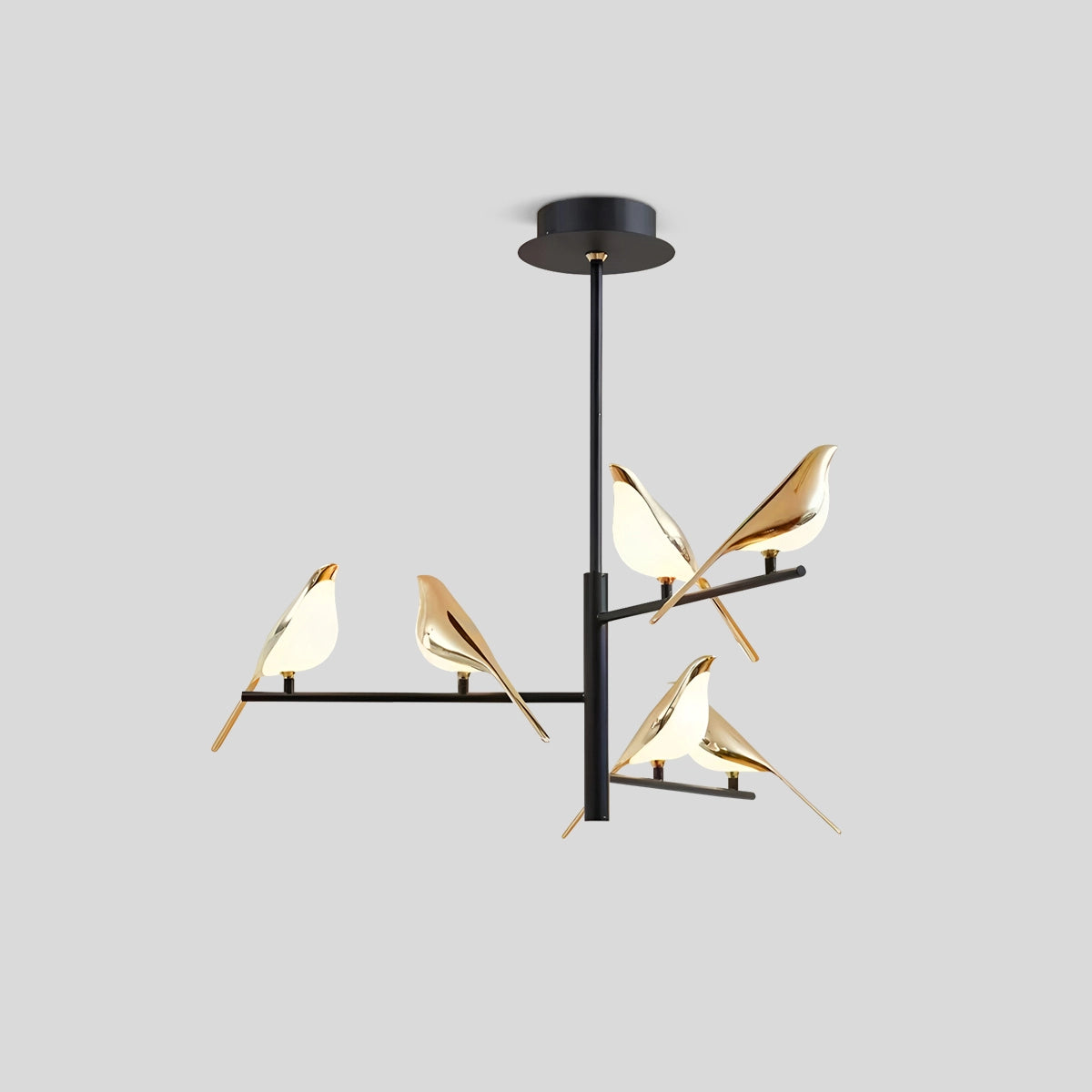 Antizer Modern Gold Birds LED Chandelier