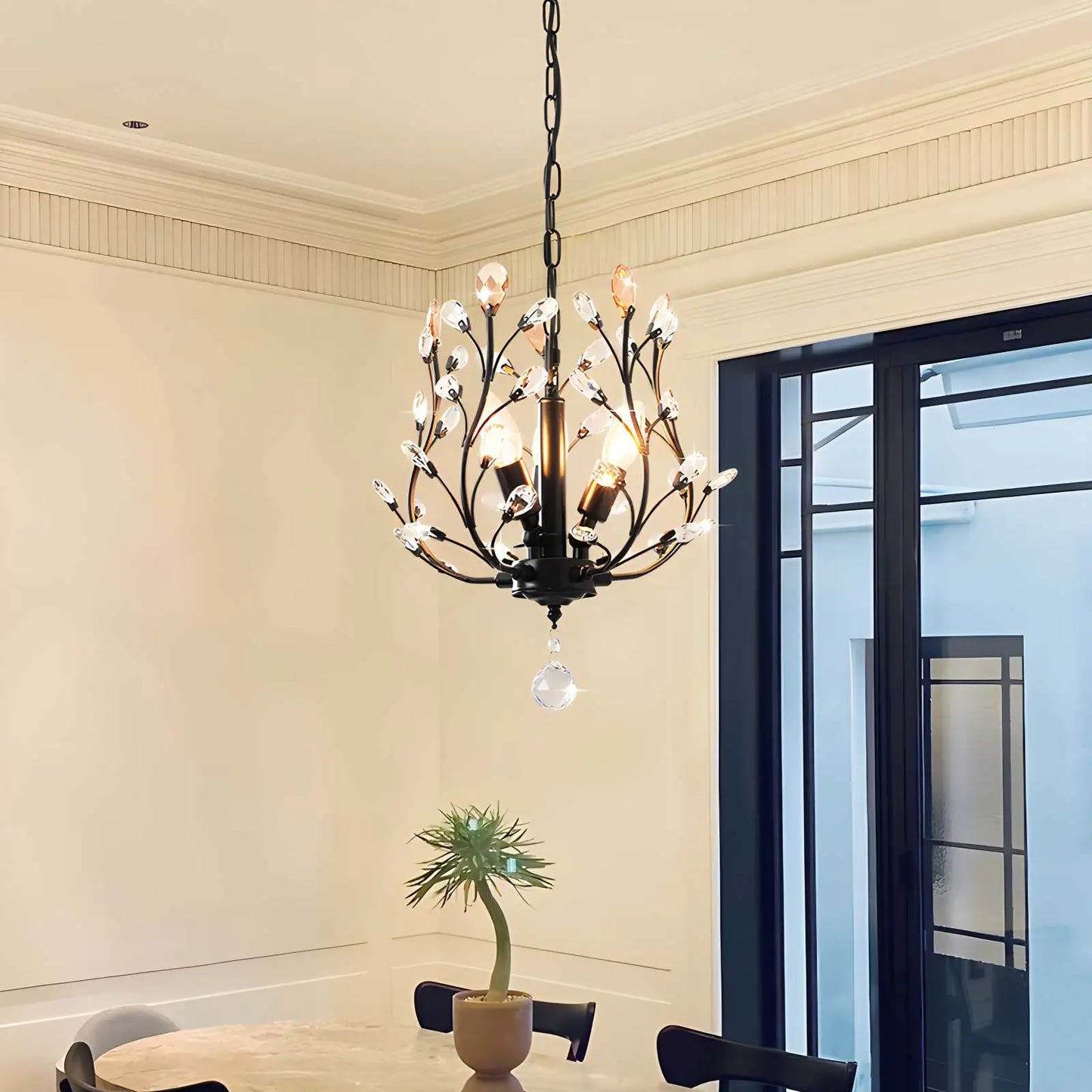 Antizer Branch Crystal Chandelier for Living Room