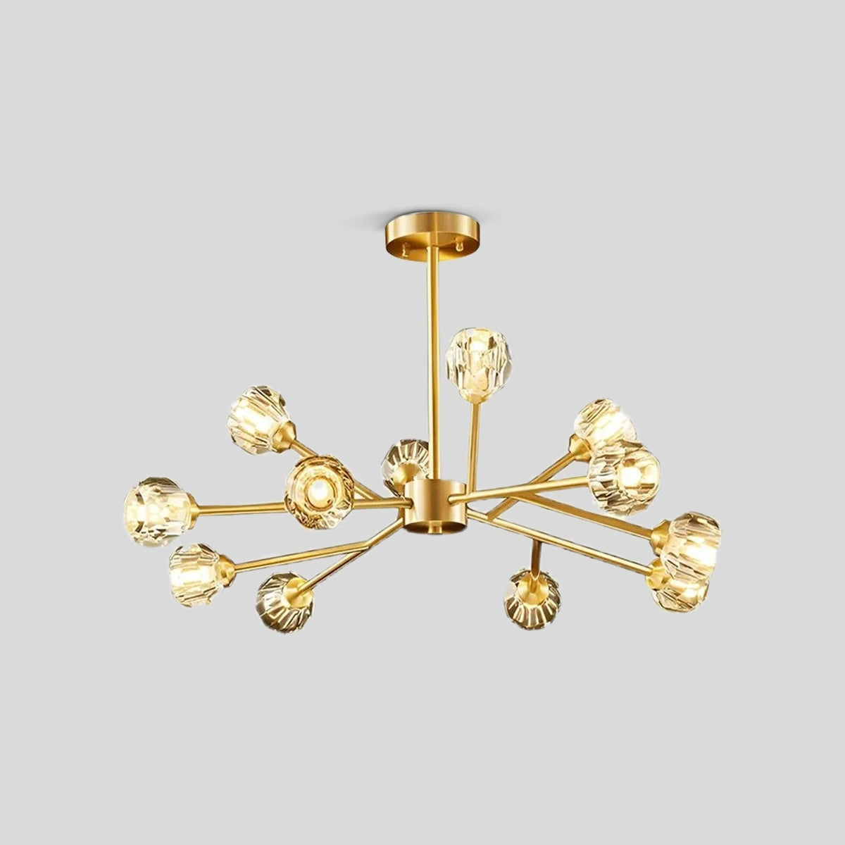 Antizer Crystal Ball Round Cluster Chandelier