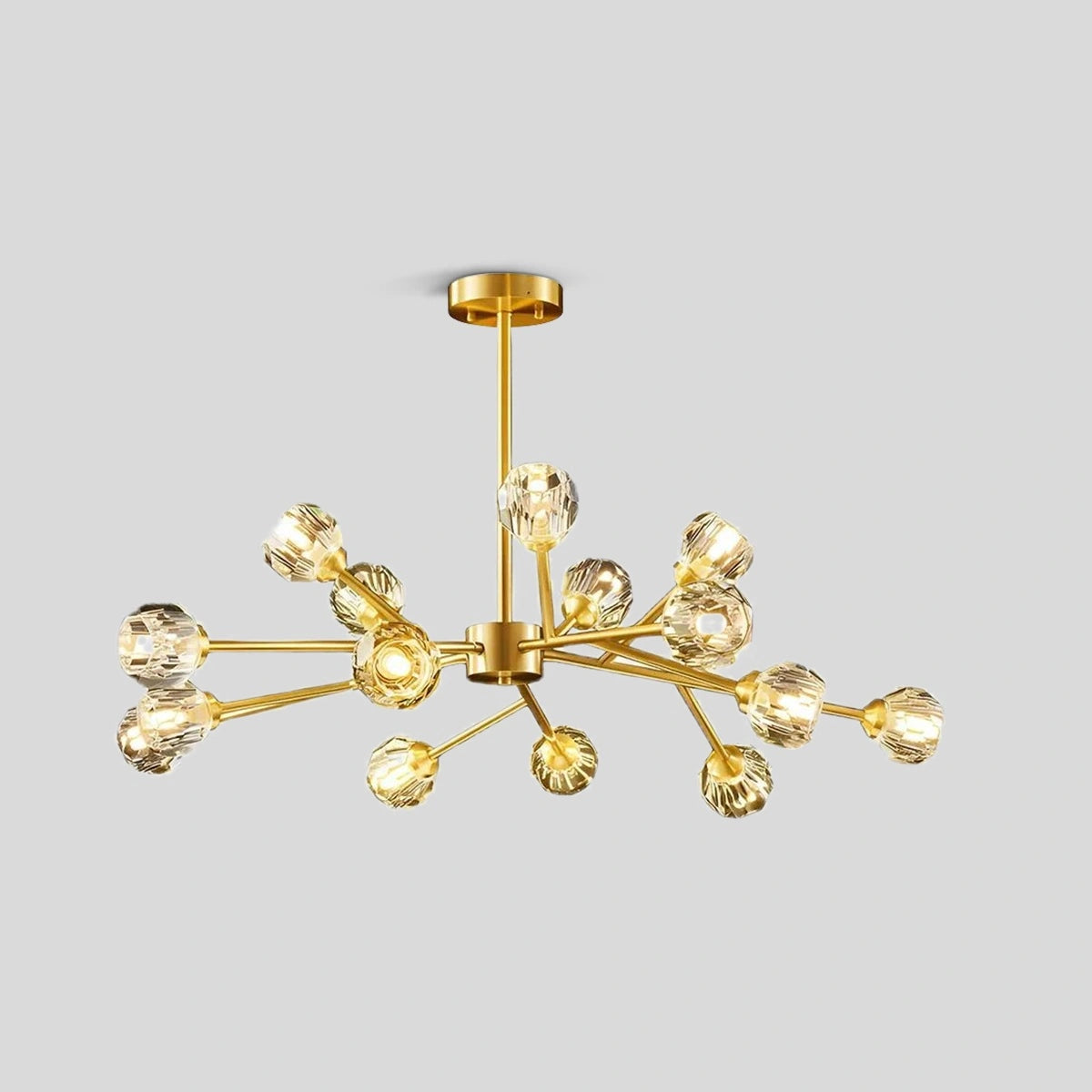 Antizer Crystal Ball Round Cluster Chandelier