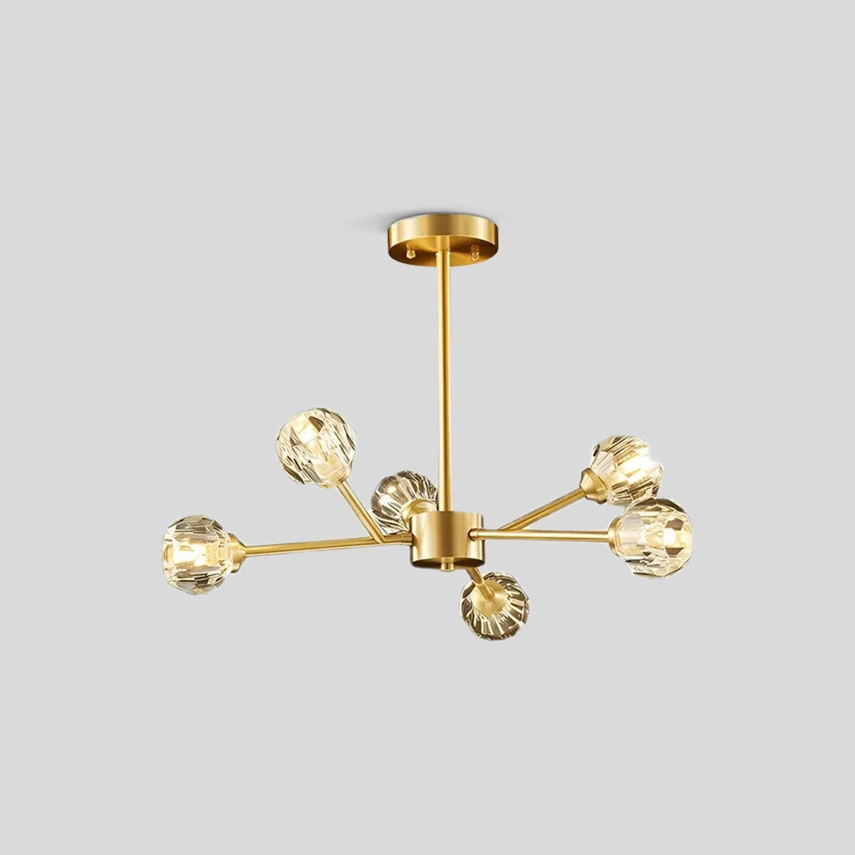 Antizer Crystal Ball Round Cluster Chandelier