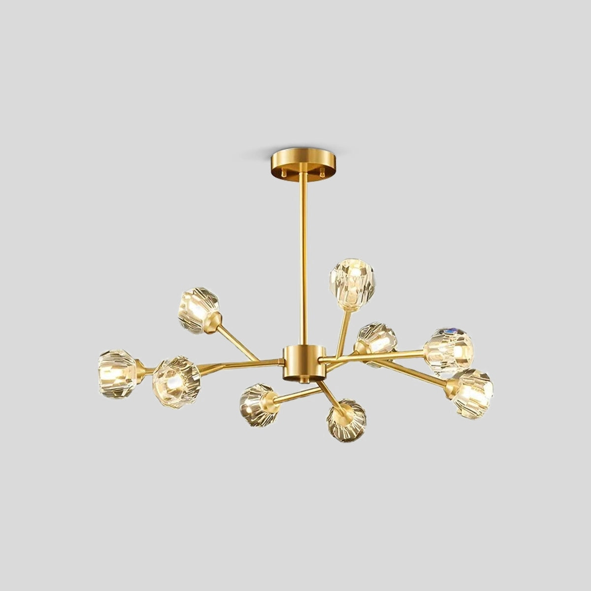Antizer Crystal Ball Round Cluster Chandelier