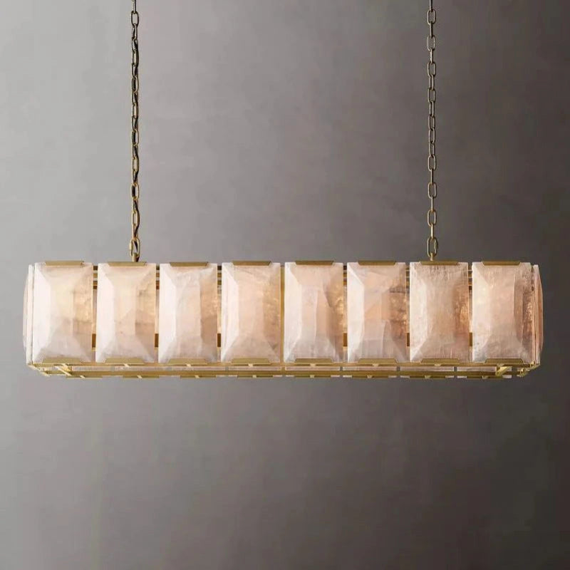 Antizer Harlow Calcite Rectangular Chandelier