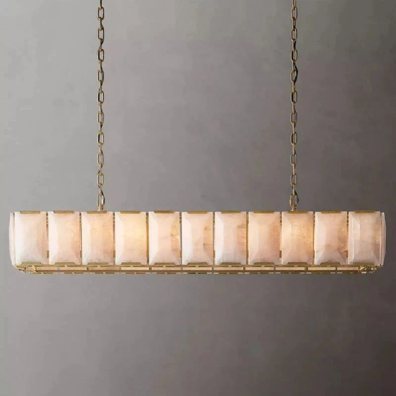Antizer Harlow Calcite Rectangular Chandelier