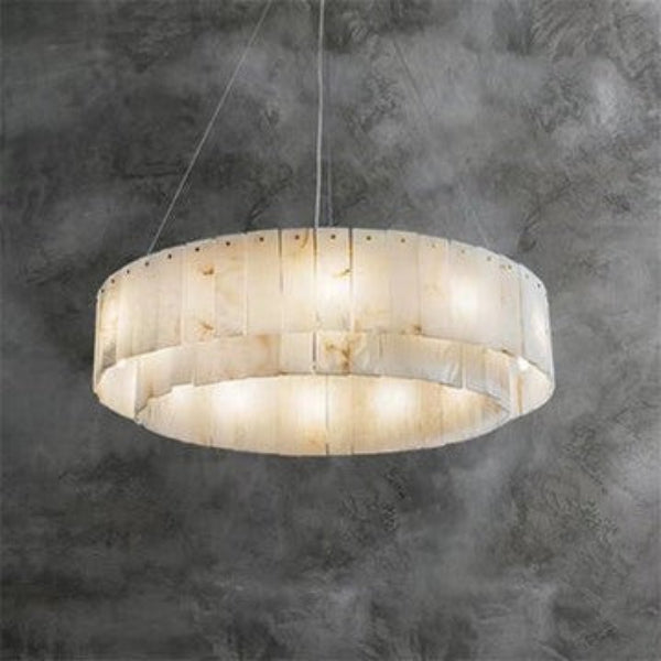 Antizer Brendra Alabaster Round Chandelier