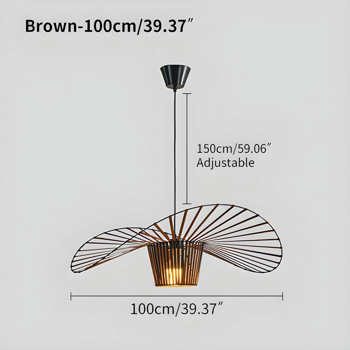 Antizer Vertigo Creative Straw Hat Pendant Light