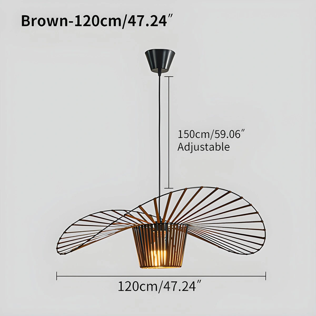 Antizer Vertigo Creative Straw Hat Pendant Light