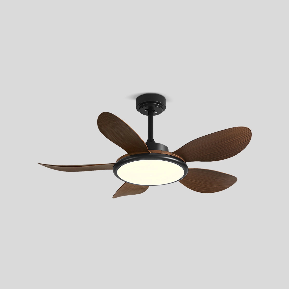 Antizer 5-Blade Wood Ceiling Fan with Light for Living Room